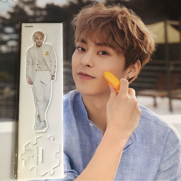 EXO Xiumin Min Seok Nature Republic Poster + Mini Standee - Picture 2 of 13